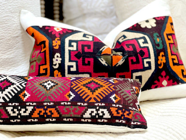 Lasya Antique Lakai Tribe Linen Pillow