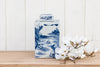Vintage Chinoiserie Blue & White Tea Container