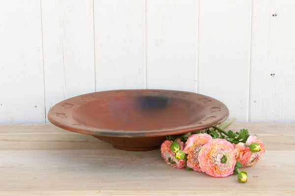 Large Clay Engraved Platter