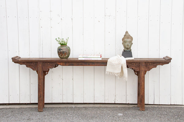 Long Antique Ming Style Altar Console
