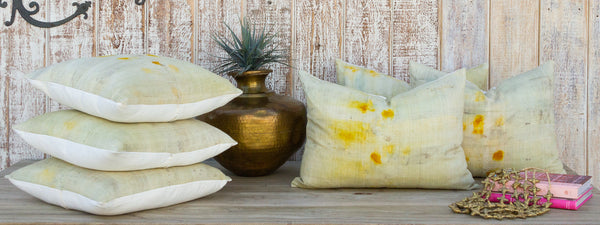 Tie Dyed Organic Silk Pillows