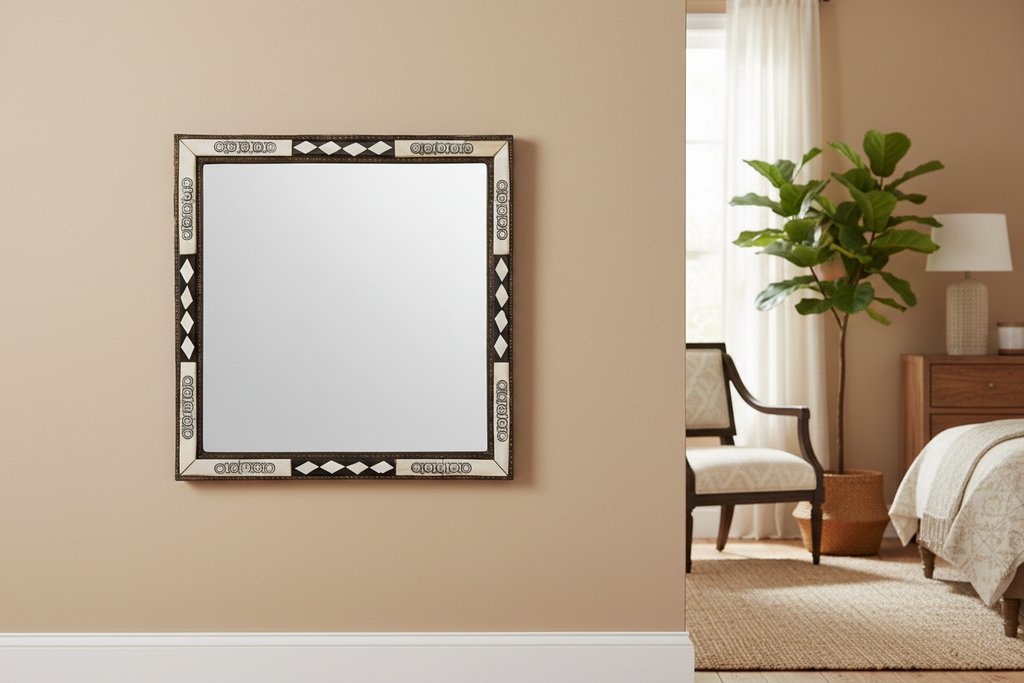 20th Century Moroccan Inlaid Mirror (Trade)