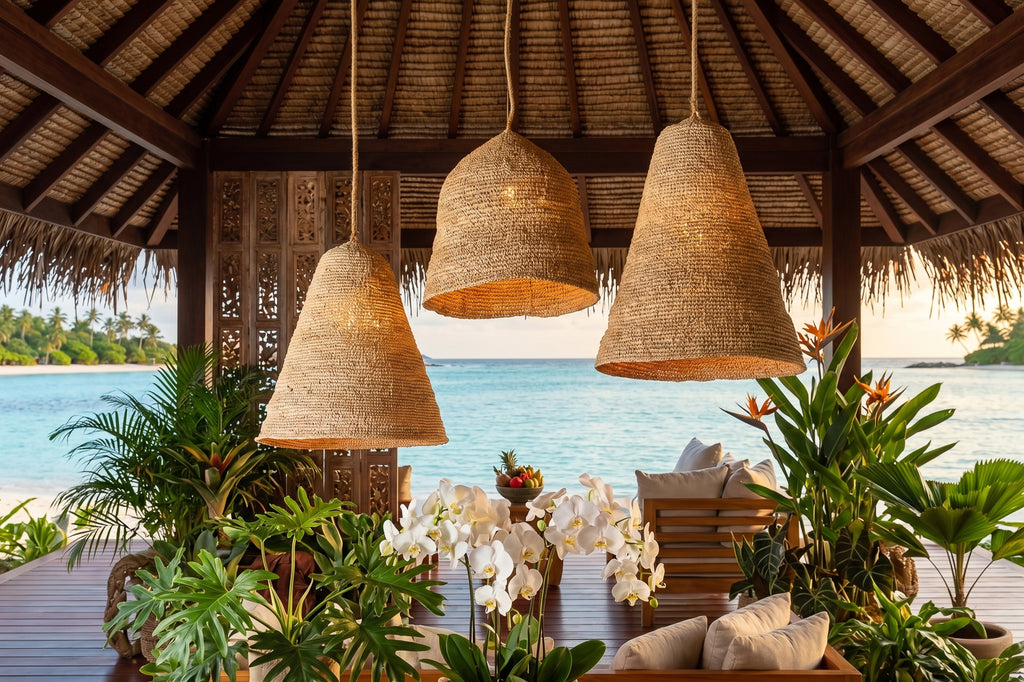 Monumental Dome Shape Sea Grass Woven Lantern (Trade)