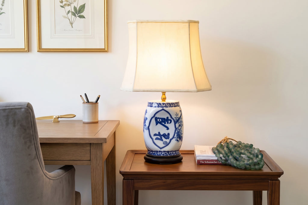 Indigo Dynasty Porcelain Table Lamp