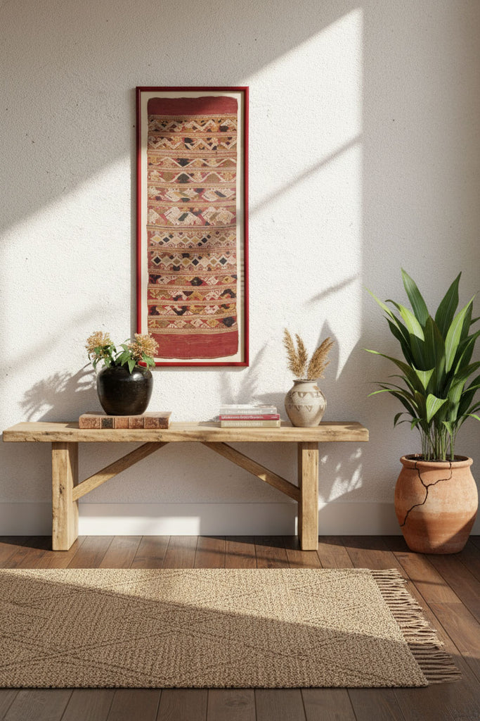 Fine Handwoven Andean Framed Textile Panel