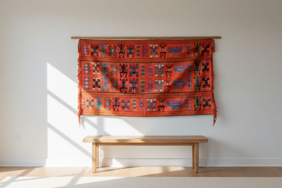 Antique Brocade Tribal Fabric From Indonesia (Trade)