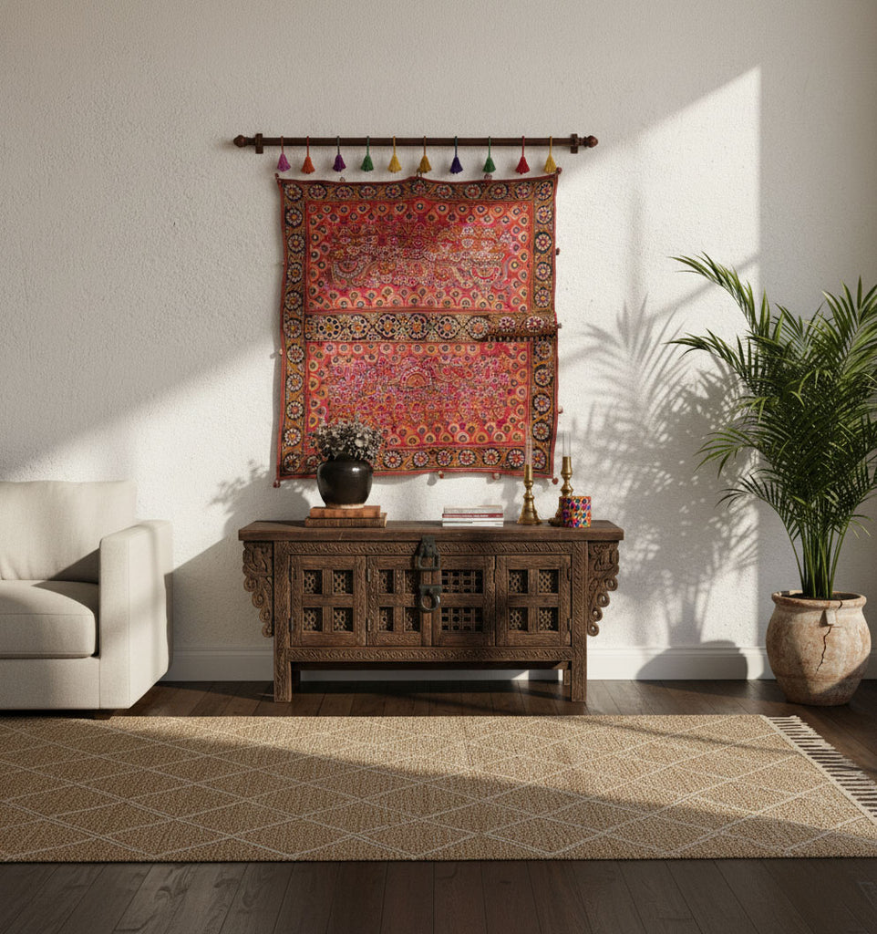 Authentic Antique Kutch Embroidered Textile (Trade)