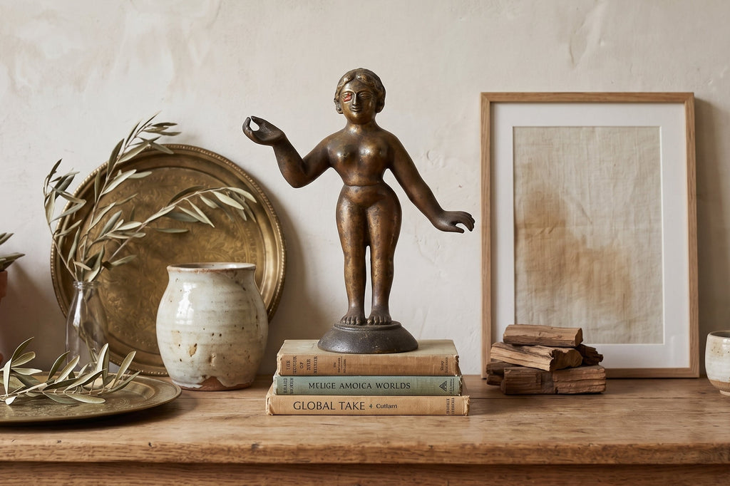 Grand 18th Century Bronze Radha Statue (Trade)