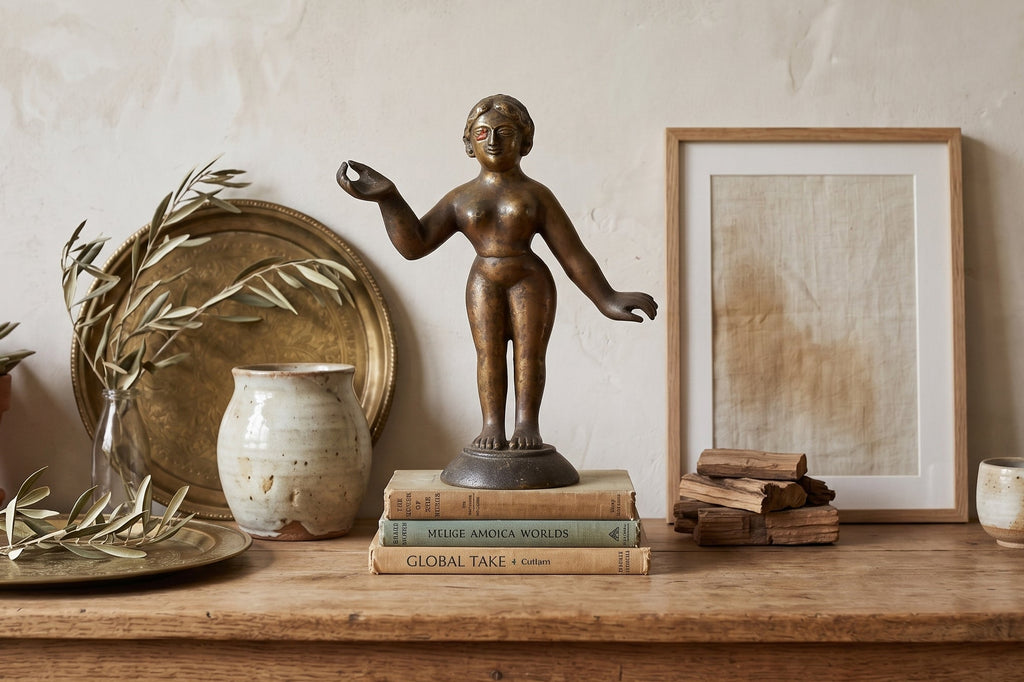 Grand 18th Century Bronze Radha Statue