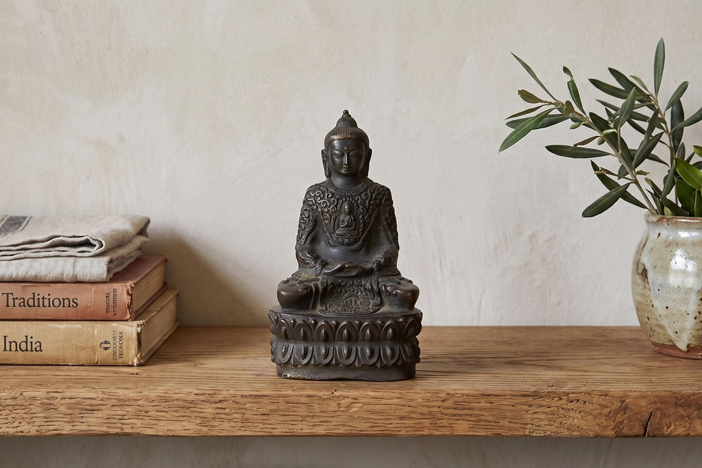 Antique East Asian Patinated Miniature Buddha (Trade)
