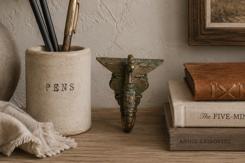 Tribal Totem Antique Metal Hook
