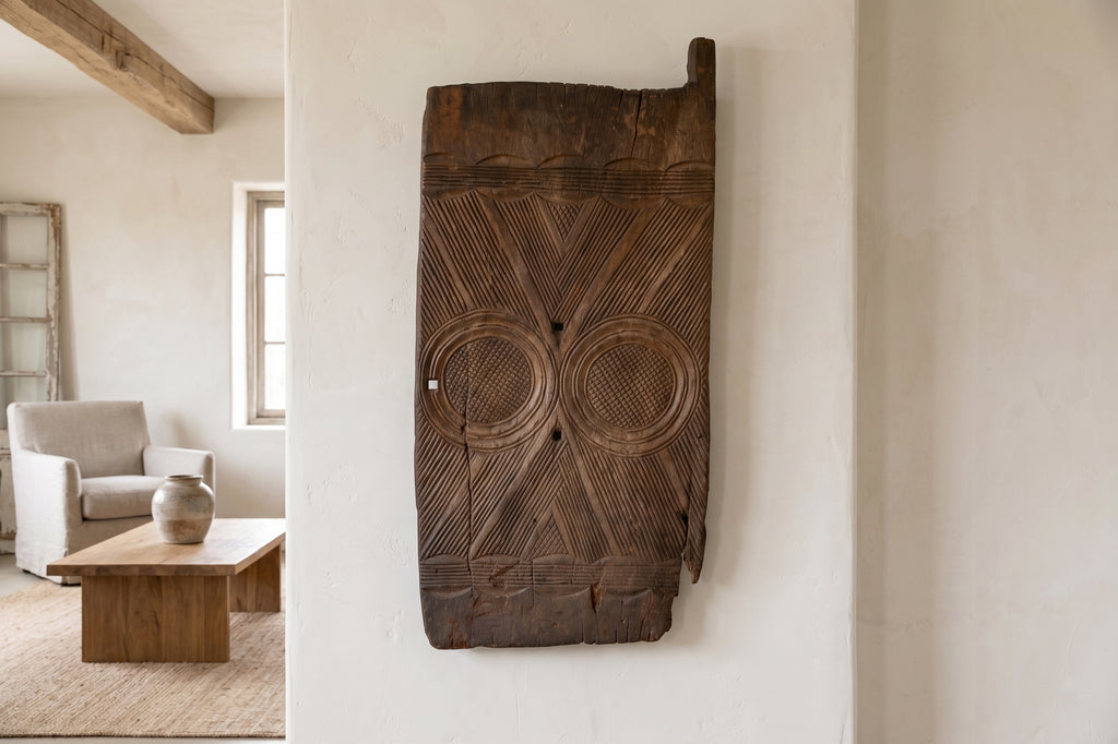 Twin Ring Antique Igbo African Door