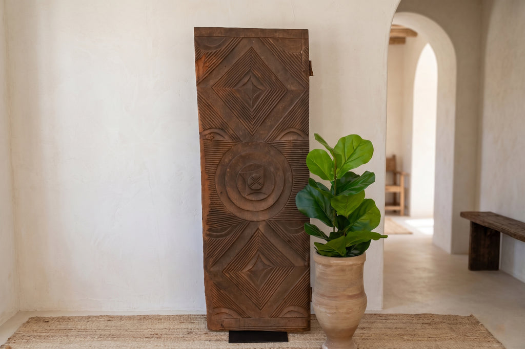 Heritage Antique African Sunburst Medallion Door
