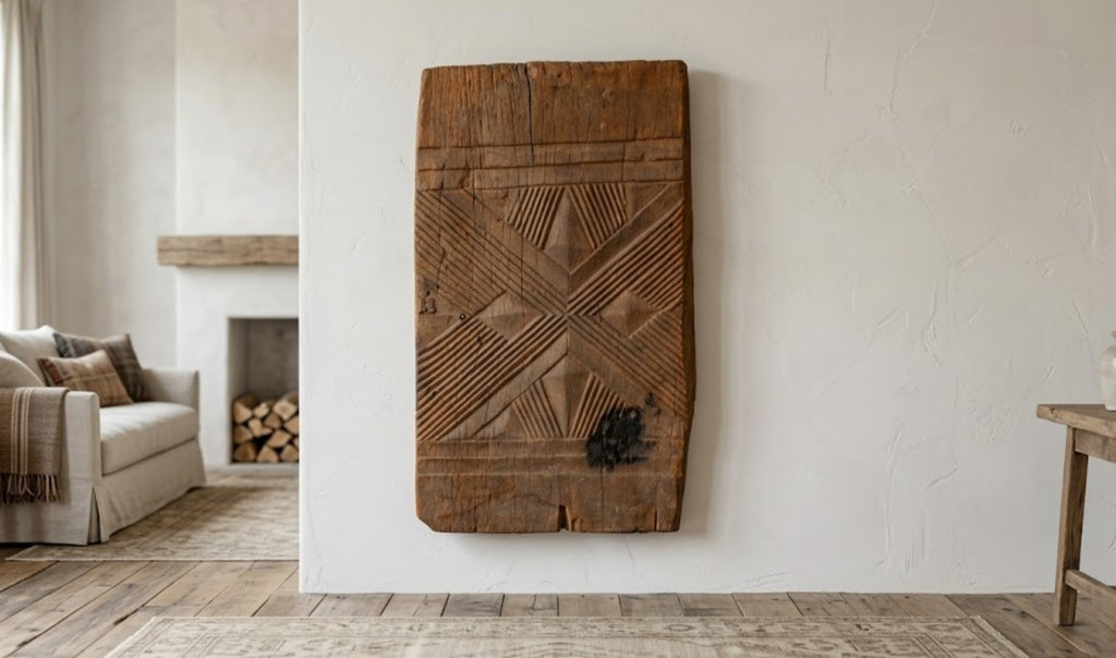 1920's Bwa Gurunsi Geometric Carved Door (Trade)
