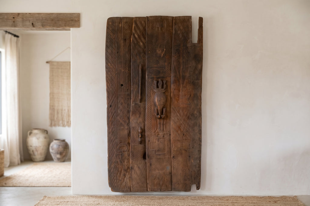 Authentic Relief Carving Nupe Door