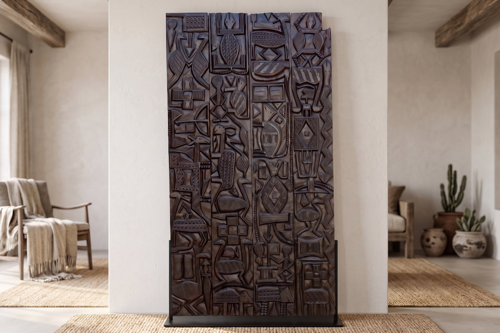 Very Tall Mid 20th Century African Nupe Door