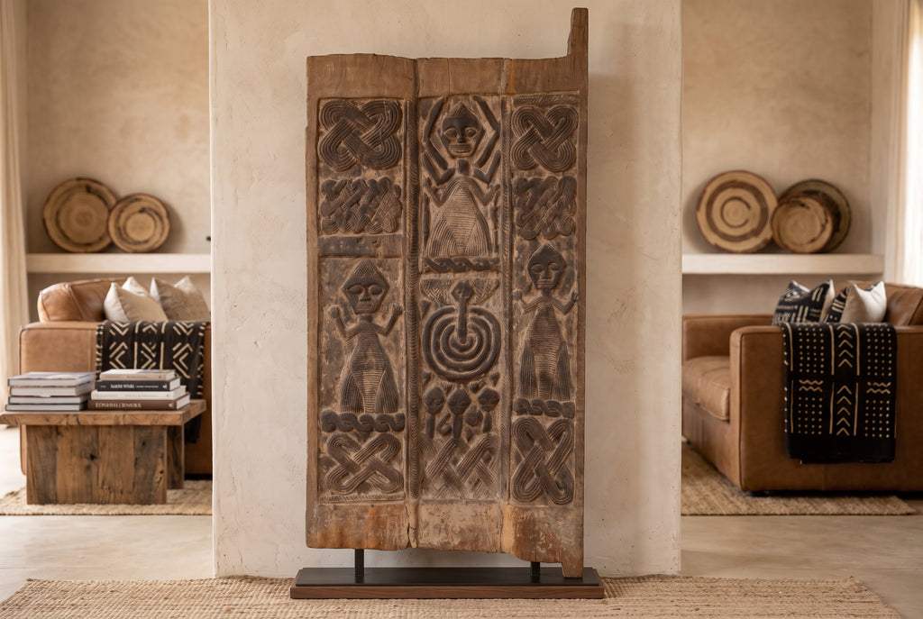 Beautifully Carved Igbo Cosmogram Door