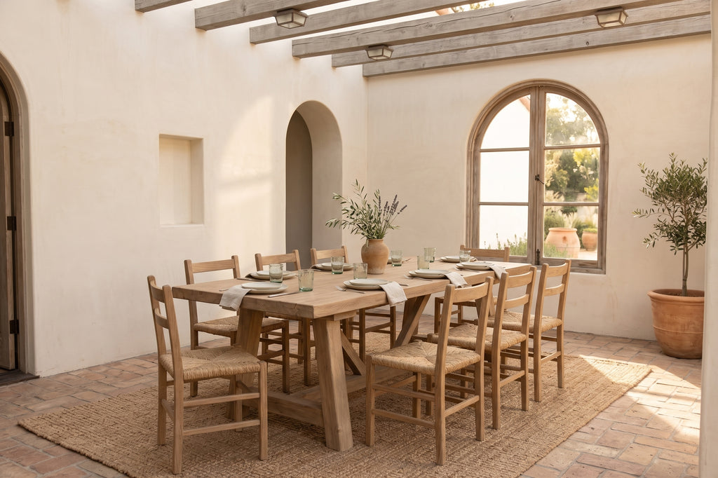 The Chablis, Thick Top Tavern Trestle Table