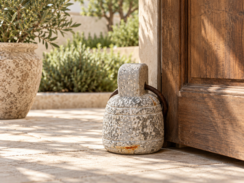 Rusted stone Sculptural Door Stop
