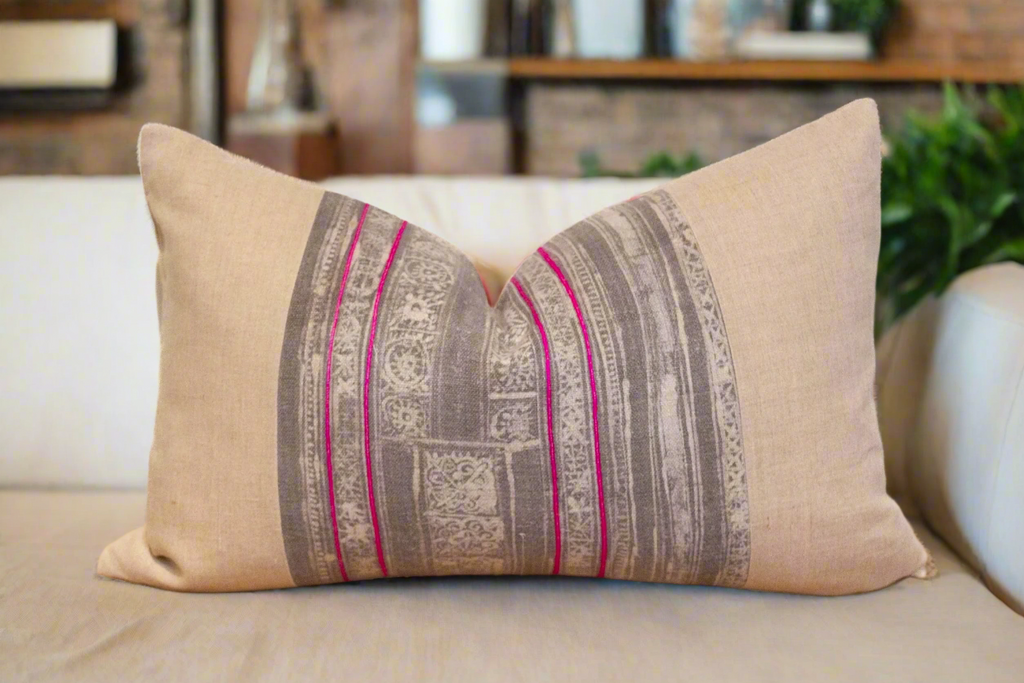 Akha Vintage Hill Tribe Pillow