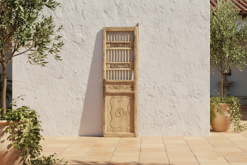 Antique Rustic Tea House Bleached Door (Trade)