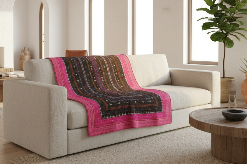 Antique Vibrant Sindh Nomadic Quilt (Trade)