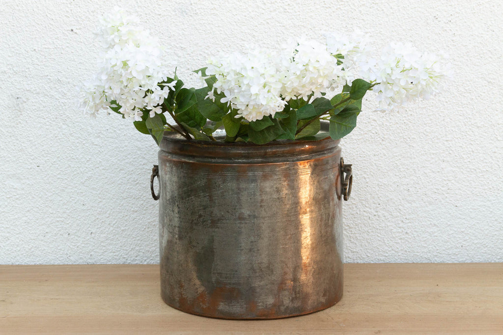 Antique Tinned Copper Water Pot w/Handles