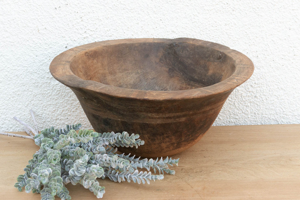Asymmetrical Root Burr African Bowl