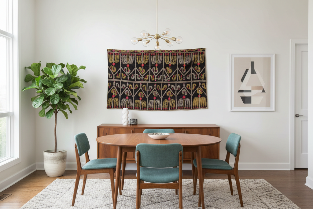 Berbere Tribal Motif Embroidered Textile (Trade)