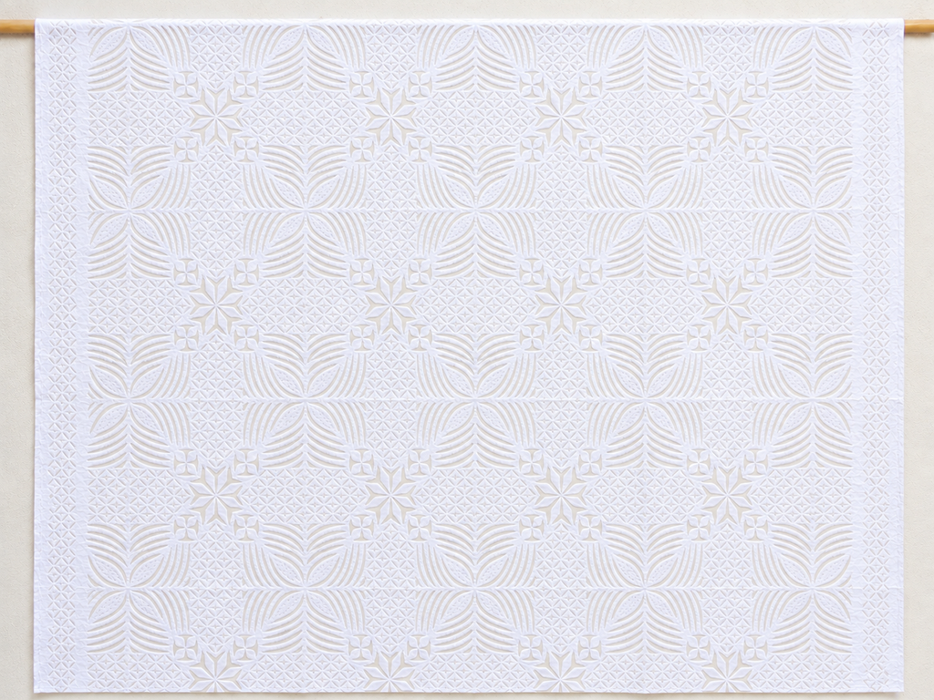 Celestial Star Applique Cotton Quilt (Trade)
