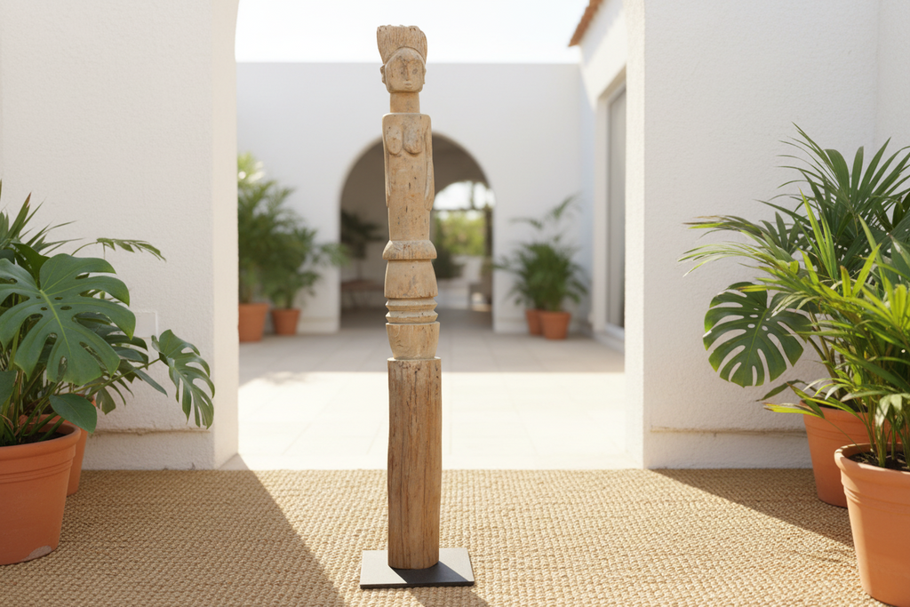 Early 20th Century African Wurkun Figure on Custom Stand (Trade)