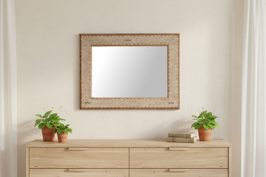 Fine British Colonial Inlay Mirror