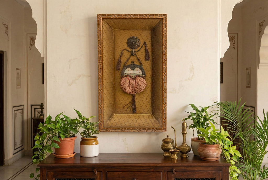 Framed Antique Purse Shadow Box (Trade)