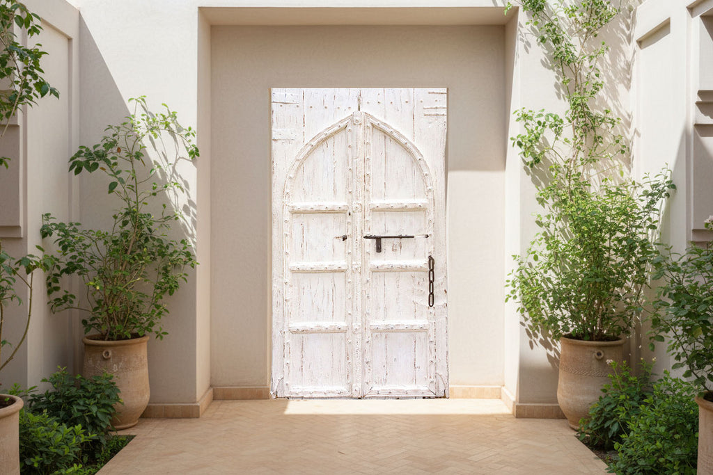 Early 1800's Palace Gates, Antique Indian Arched Doors