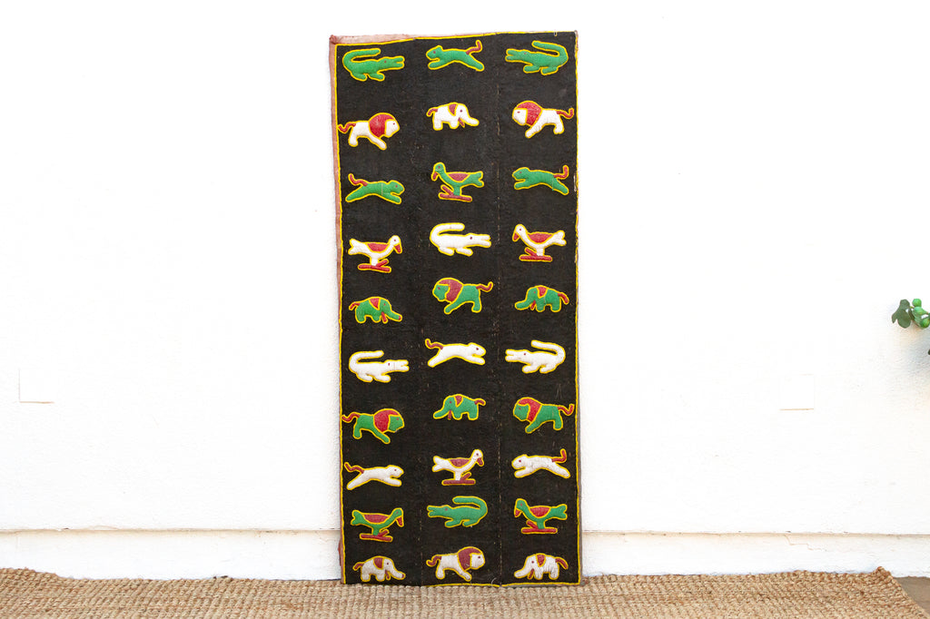 Grand Safari Yoruba Beaded Panel