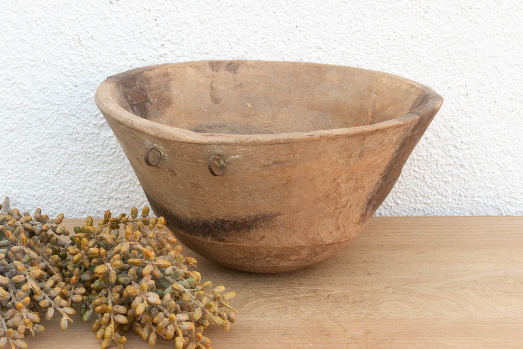 Horn of Africa Carved Wooden Vessel