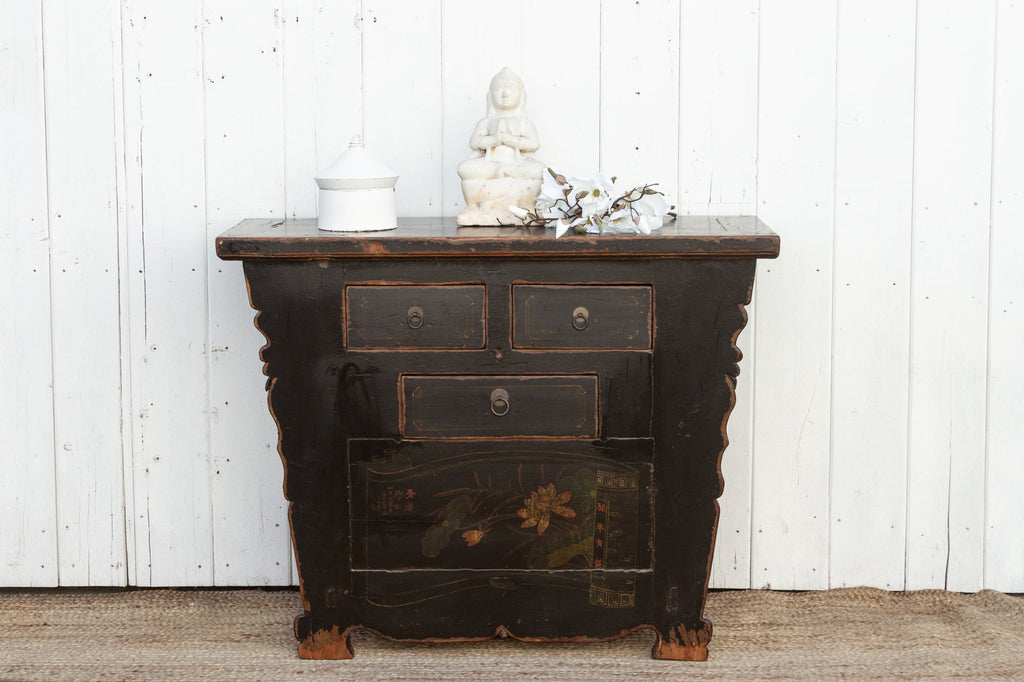 Antique Painted Black Mongolian Dresser (Trade)– DE-COR