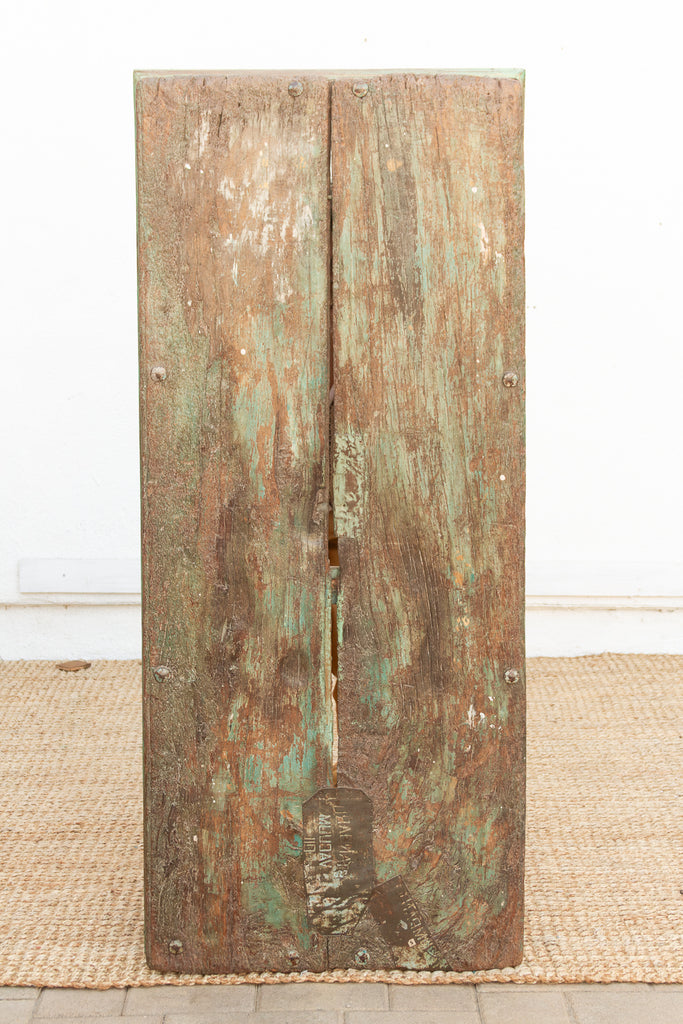 Antique Verdigris Teak Takhat Coffee Table (Trade)