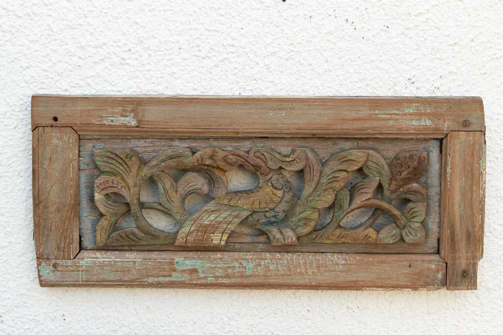 Ornate Finely Carved Asian Panels, Set of 2