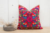Lola Colorful Alebrije Silk Embroidered Pillow Cover (Trade)