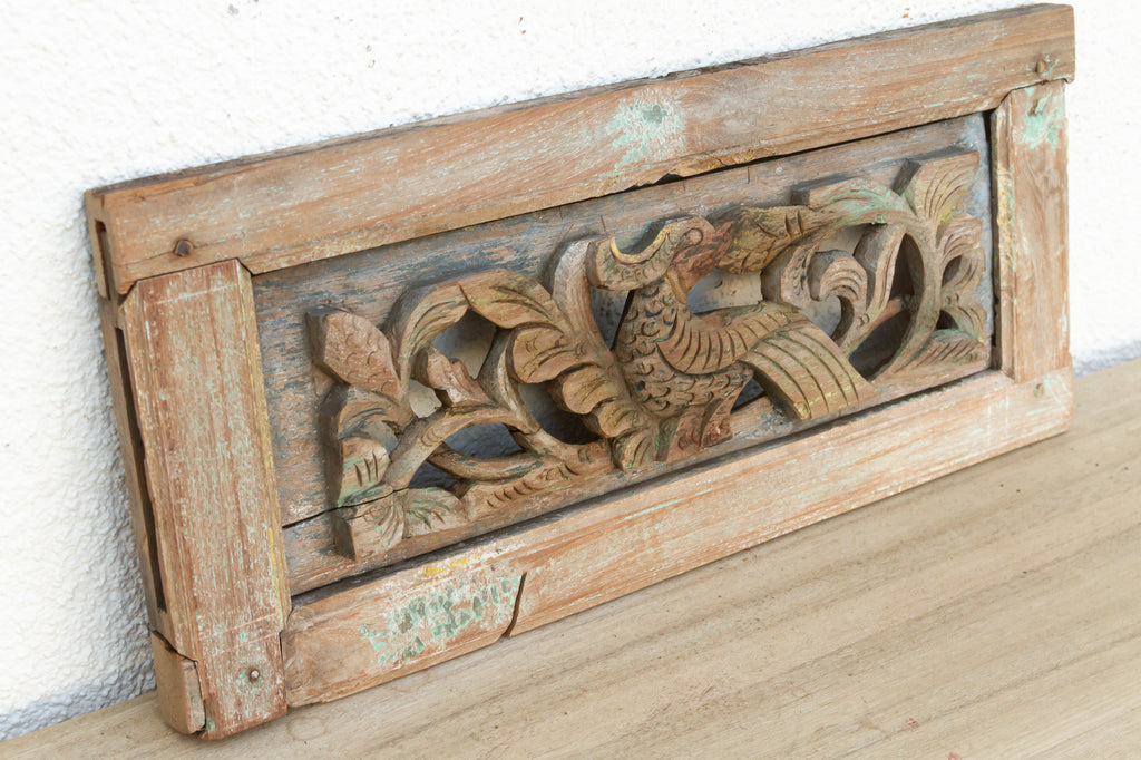Ornate Finely Carved Asian Panels, Set of 2