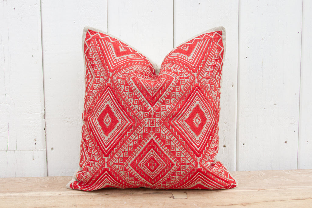 Elena Tenejapa Silk Embroidered Pillow (Trade)