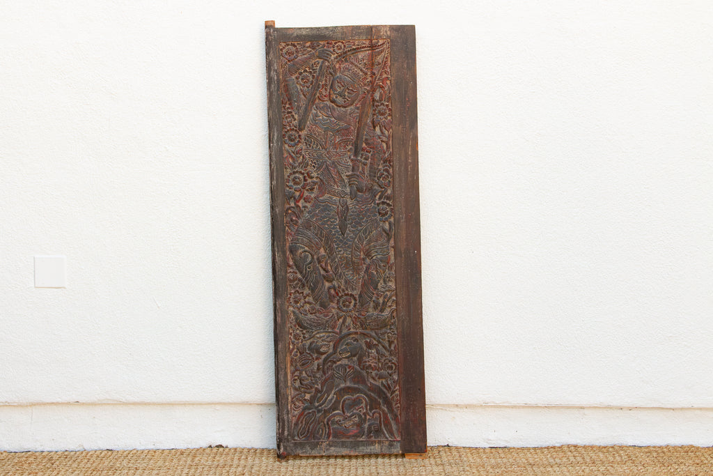 Antique Thai Carved Door 