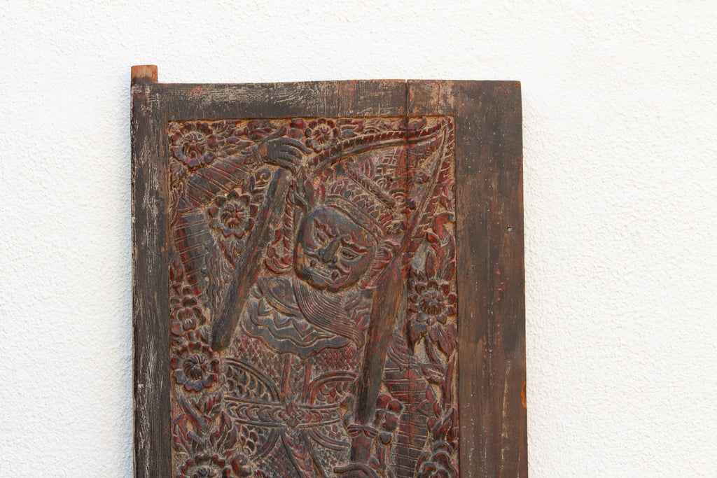 Antique Thai Carved Door 