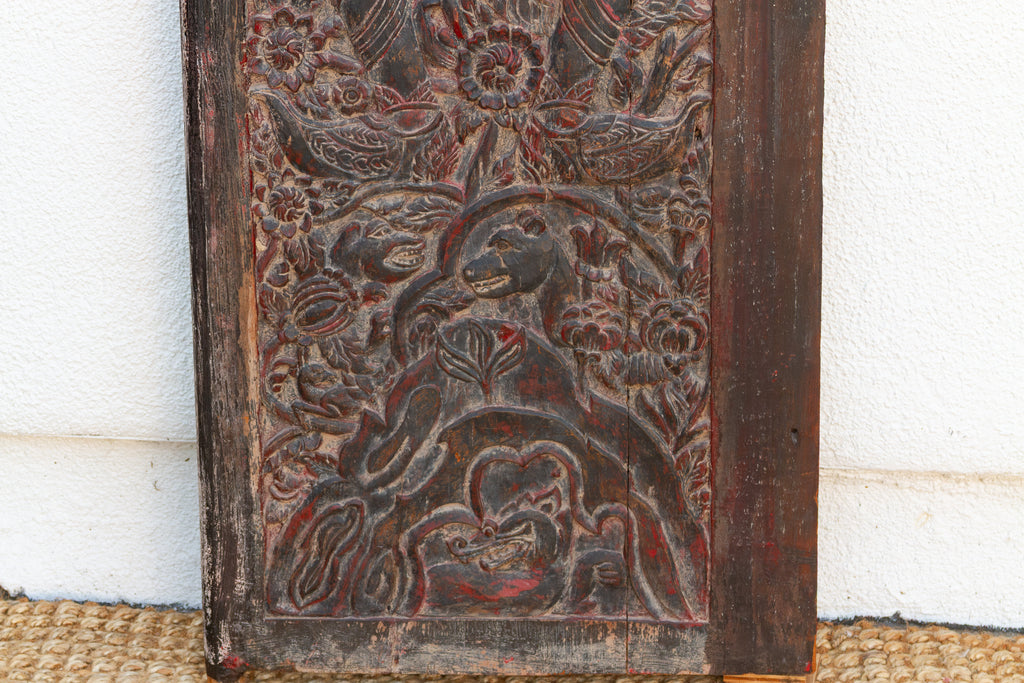 Antique Thai Carved Door 