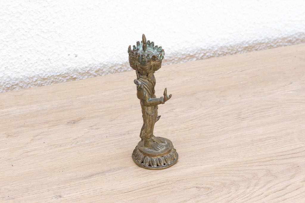 Petite Antique Nepalese Brahma Statue (Trade)
