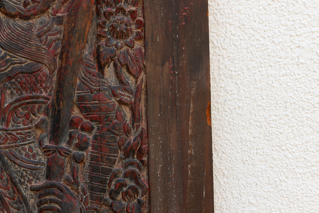 Antique Thai Carved Door 