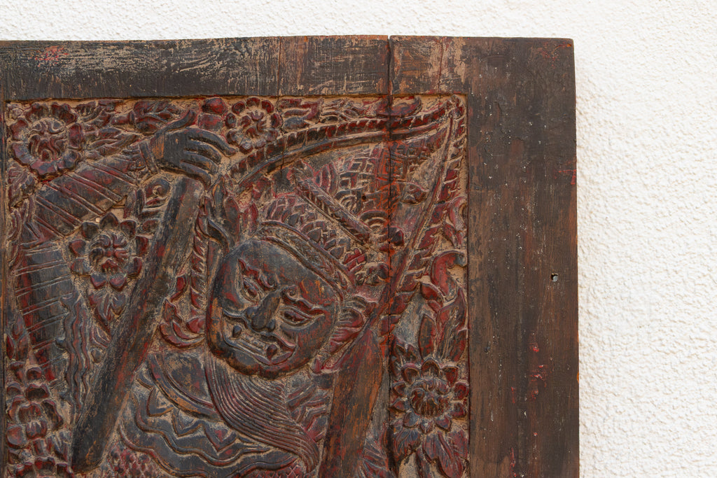Antique Thai Carved Door 