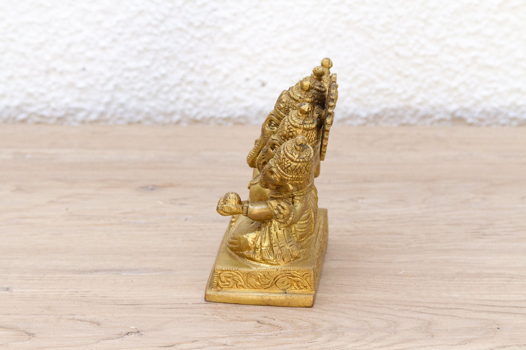 Antique Five-Headed Guardian Ganesha Statue (Trade)