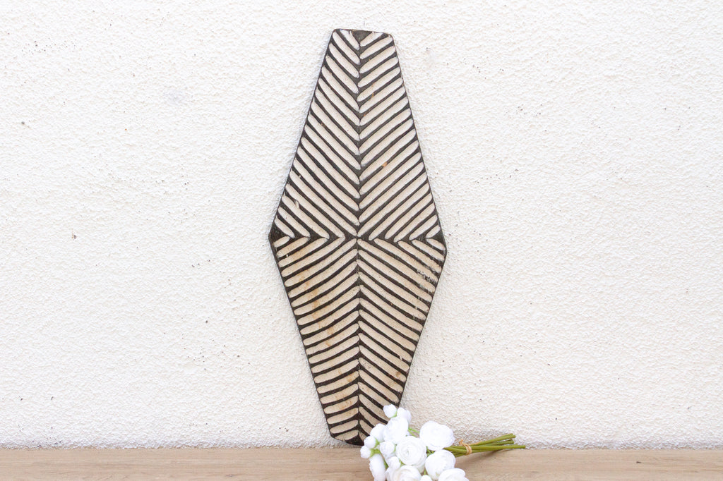 Hand Carved African Wooden Shield Wall Art